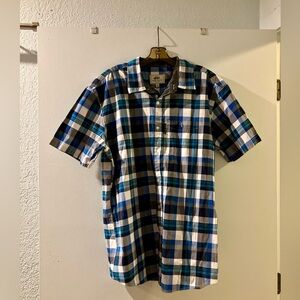 Ecko Unlimited Blue and Black Plaid Men's Shirt